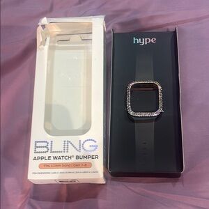 Bling Rainbow Metal Finish with Sparkly Accents Watch Face Bumper